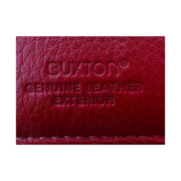 BUXTON Red Leather Writing Pad Folio 9”x 12” - Picture 9 of 9